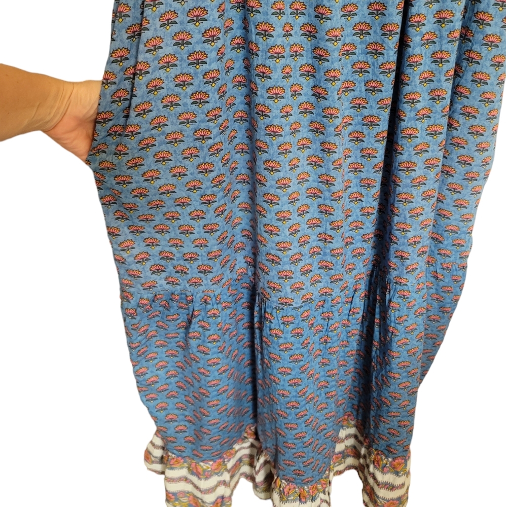 Cleobella India Floral Midi Dress In Lotus - Picture 9 of 13